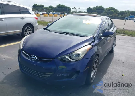 2011 Hyundai Elantra Limited from USA, damaged, VIN 5NPDH4AE2BH052490